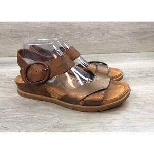 Sofft Bali Women's Sandals Bronze Leather Buckle 9 Comfort Casual Shoes